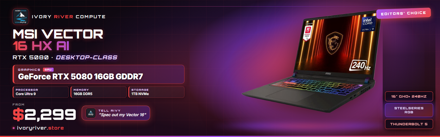 MSI Vector 16 Flyer